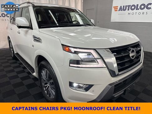 Used 2022 Nissan Armada SL w/ Captain's Chairs Package AWD/4WD image 1
