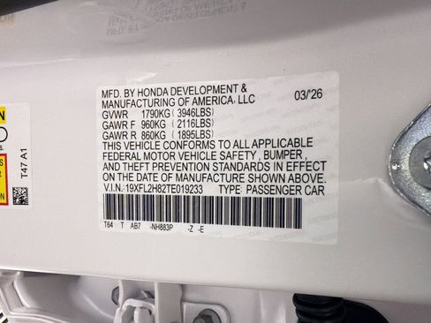 New 2026 Honda Civic Sport image 17