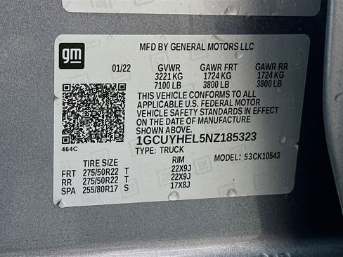 Used 2022 Chevrolet Silverado 1500 High Country w/ Technology Package image 33