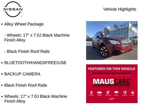 Used 2018 Subaru Forester 2.5i w/ Alloy Wheel Package image 8