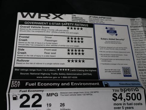 Used 2023 Subaru WRX Limited AWD/4WD image 67