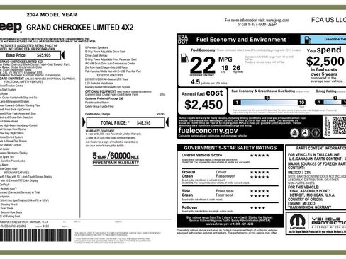 Certified 2024 Jeep Grand Cherokee Limited RWD image 3