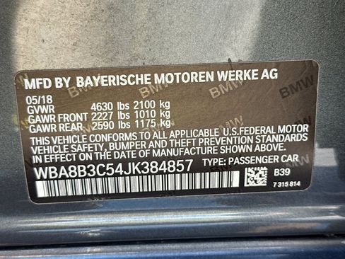 Used 2018 BMW 340i Sedan w/ Executive Package RWD image 38