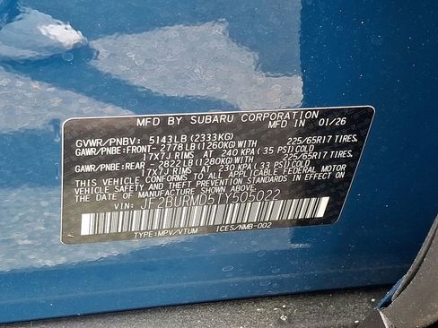 New 2026 Subaru Outback Wilderness AWD/4WD image 18