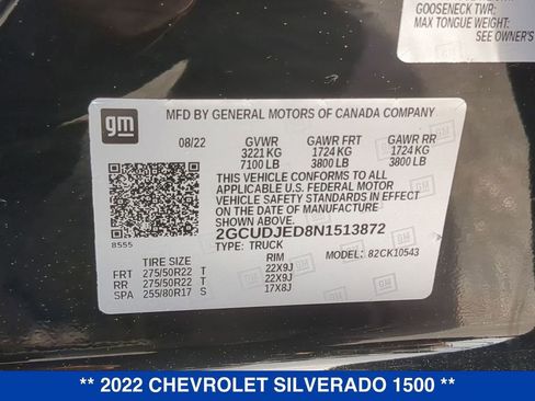 Certified 2022 Chevrolet Silverado 1500 High Country w/ High Country Premium Package AWD/4WD image 26