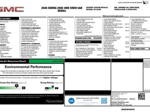 New 2026 GMC Sierra 2500 Denali w/ Denali Reserve Package AWD/4WD image 4