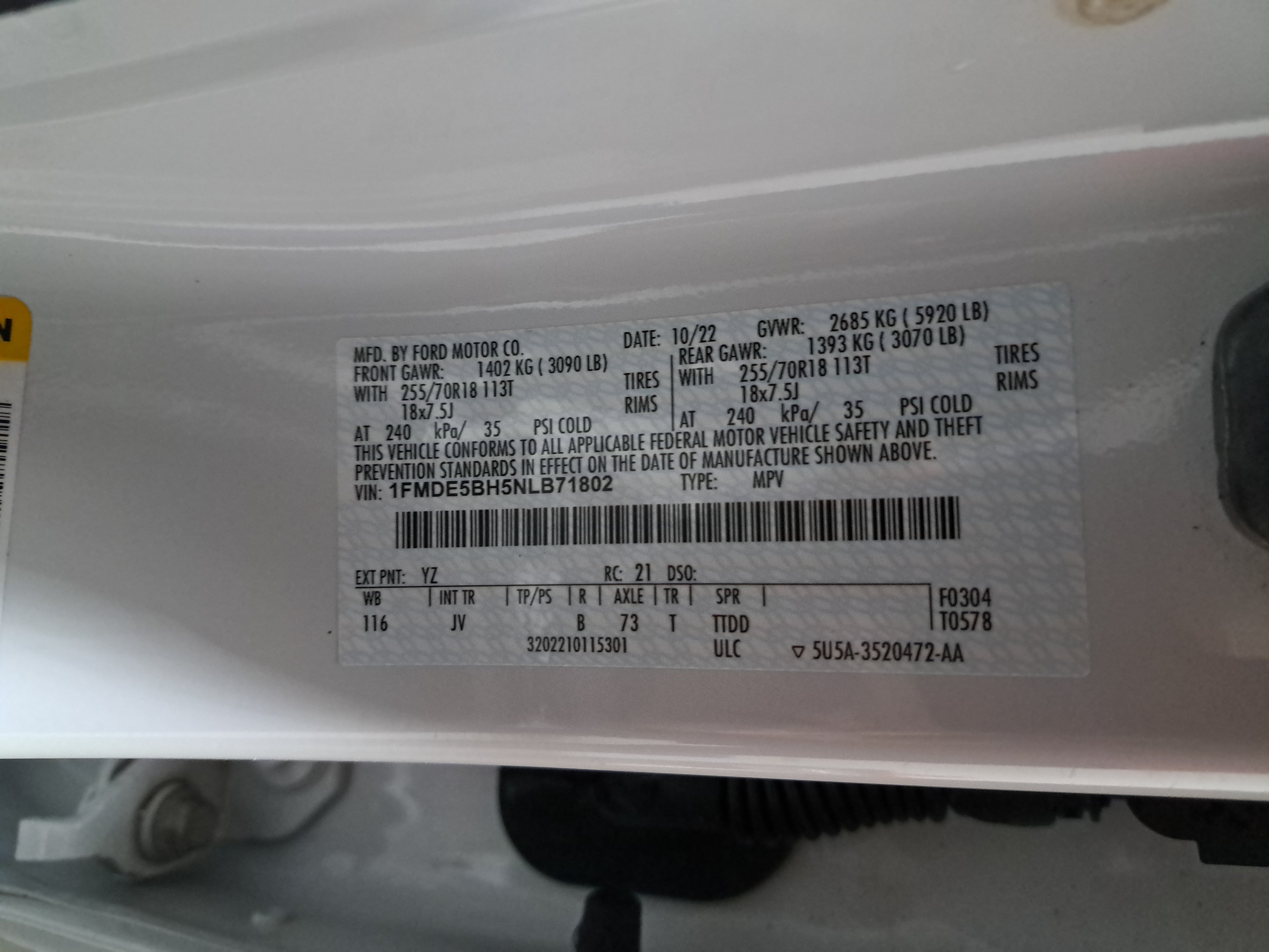 Used 2022 Ford Bronco Outer Banks AWD/4WD image 36