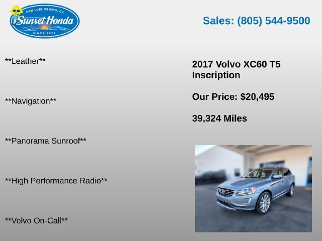 Used 2017 Volvo XC60 T5 Inscription w/ Advanced Package AWD/4WD image 7