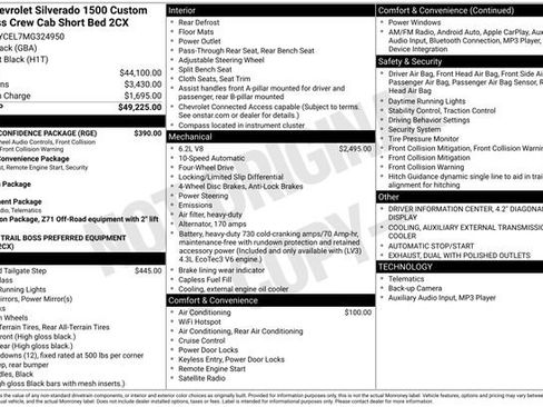 Used 2021 Chevrolet Silverado 1500 Custom Trail Boss w/ Safety Confidence Package image 5