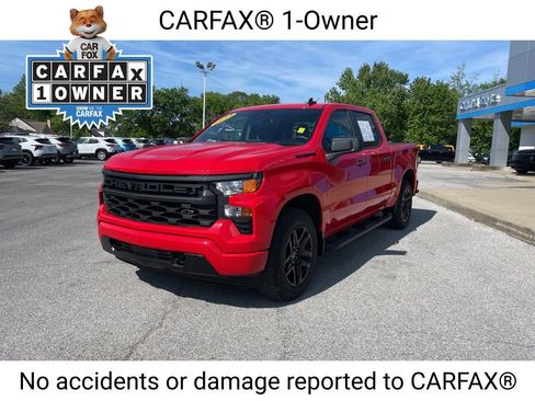 Used 2024 Chevrolet Silverado 1500 Custom w/ Turbomax Blackout Package AWD/4WD image 3