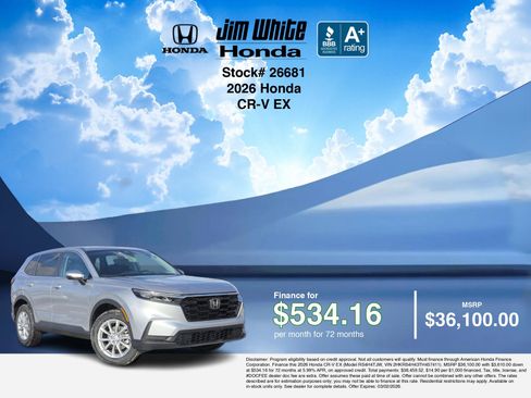 New 2026 Honda CR-V EX image 7