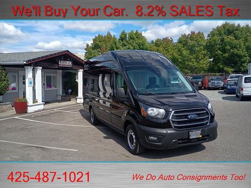 Used 2020 Ford Transit 250 148 High Roof Extended w/ Load Area Protection Package RWD image 9