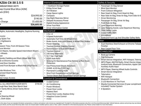 Certified 2024 MAZDA CX-30 AWD 2.5 S image 4
