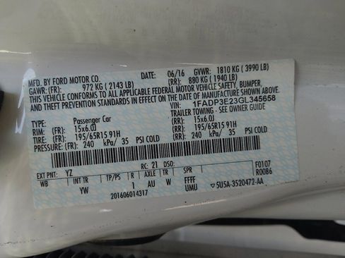 Used 2016 Ford Focus S FWD image 33