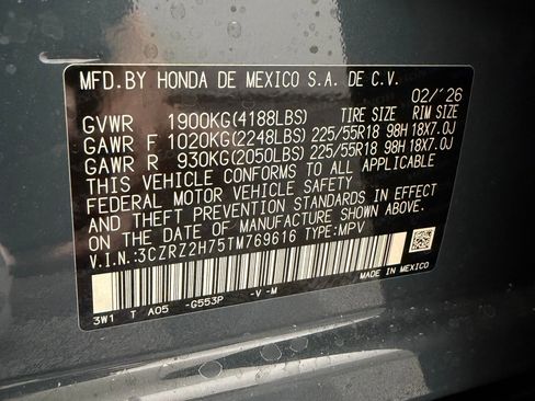 New 2026 Honda HR-V EX-L image 19