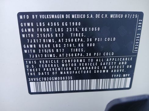 New 2025 Volkswagen Taos S image 28