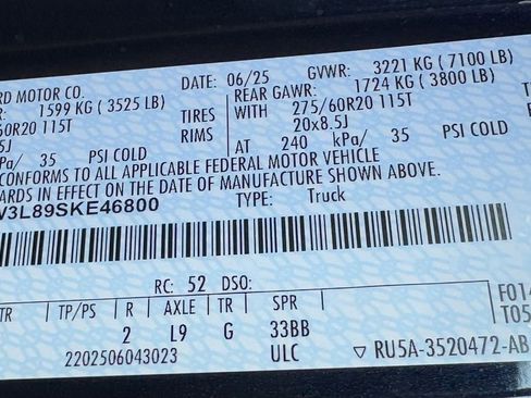 New 2025 Ford F150 XLT w/ Equipment Group 302A MID image 64