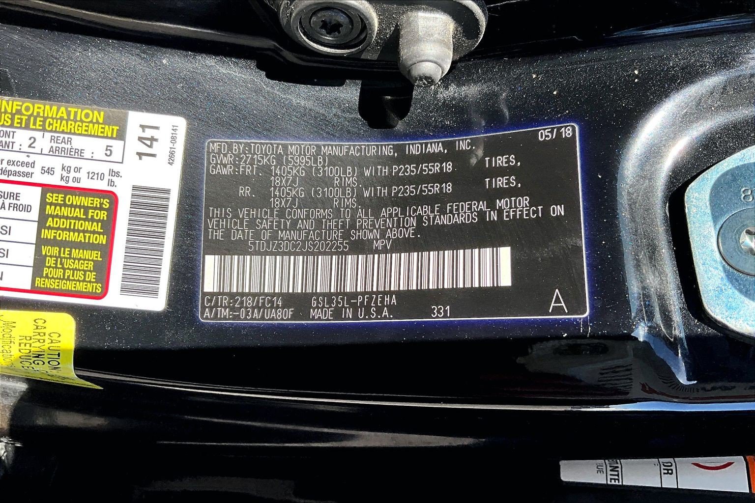 Used 2018 Toyota Sienna LE AWD/4WD image 24