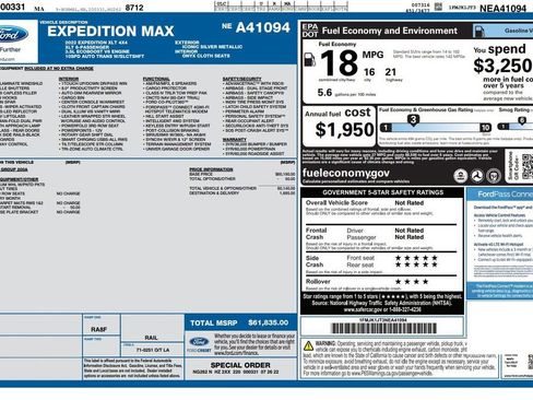 Used 2022 Ford Expedition Max XLT AWD/4WD image 3