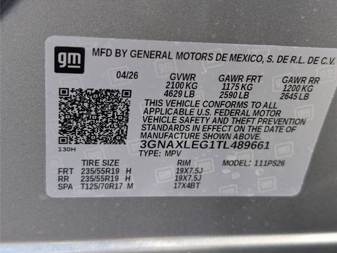 New 2026 Chevrolet Equinox RS w/ Safety and Technology Package FWD image 33
