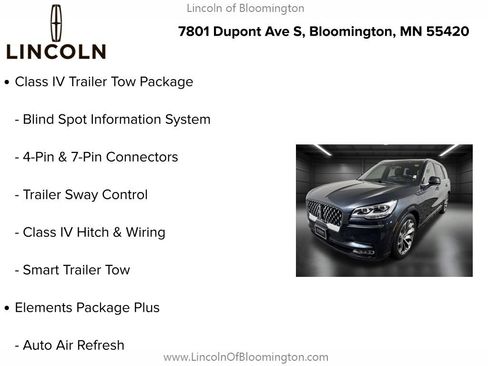 Certified 2023 Lincoln Aviator Grand Touring w/ Equipment Group 301A AWD/4WD image 9