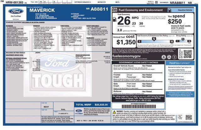 Used 2022 Ford Maverick XLT FWD image 32