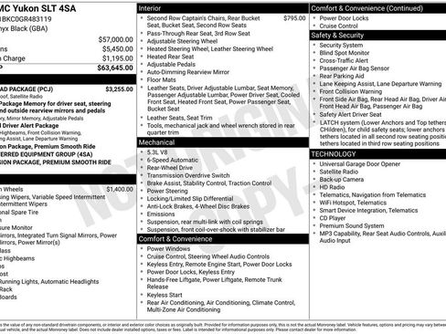 Used 2016 GMC Yukon SLT w/ Open Road Package RWD image 1