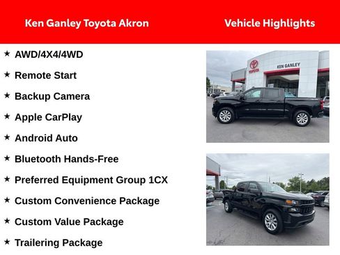 Used 2020 Chevrolet Silverado 1500 Custom w/ Custom Value Package AWD/4WD image 2