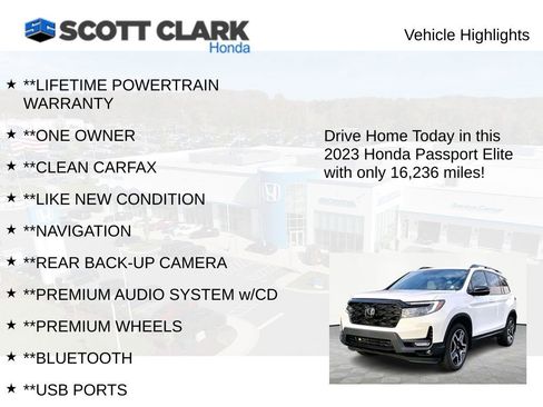 Used 2023 Honda Passport Elite image 11