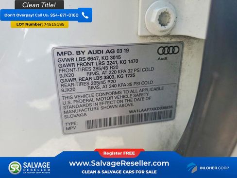 Used 2019 Audi Q7 3.0T Premium Plus AWD/4WD image 17