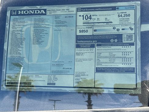 New 2026 Honda Prologue Touring image 34