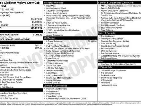 Used 2023 Jeep Gladiator Mojave w/ Trailer Tow Package AWD/4WD image 2