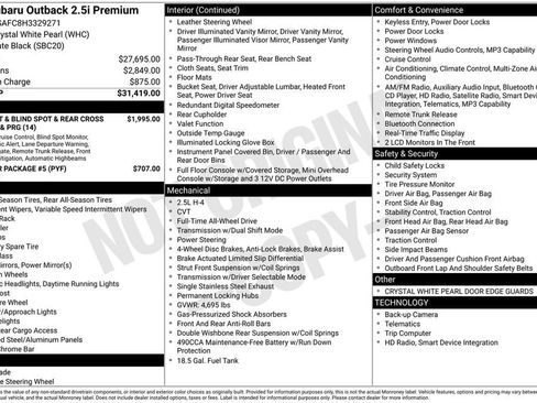 Used 2017 Subaru Outback 2.5i Premium image 3