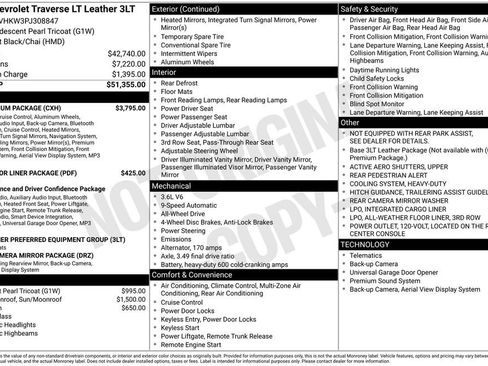 Certified 2023 Chevrolet Traverse LT w/ LT Premium Package AWD/4WD image 7