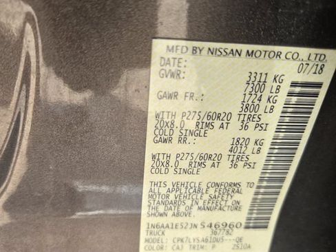 Used 2018 Nissan Titan Platinum Reserve w/ Platinum Utility Package AWD/4WD image 28