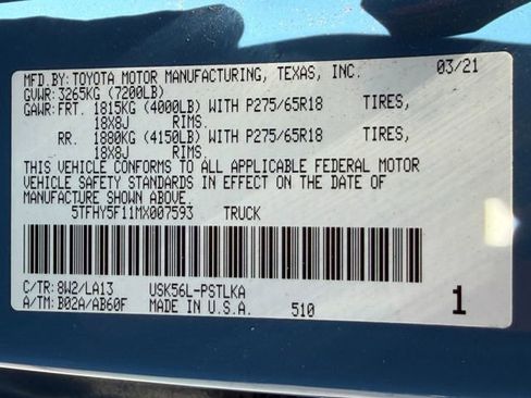 Used 2021 Toyota Tundra Limited w/ Limited Premium Package AWD/4WD image 24