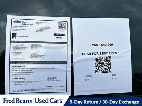 Certified 2023 Ford F150 XLT w/ Equipment Group 302A High image 35