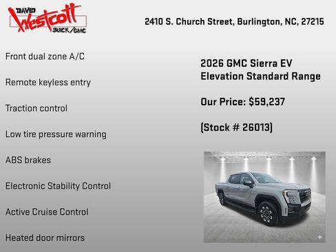 New 2026 GMC Sierra EV Elevation image 6