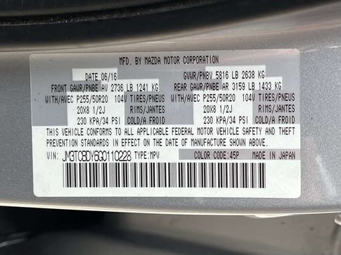 Used 2016 MAZDA CX-9 Grand Touring AWD/4WD image 35