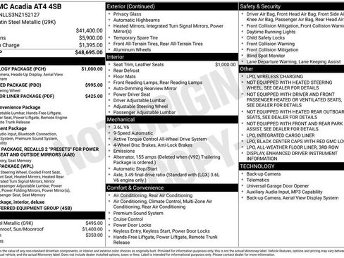 Certified 2022 GMC Acadia AT4 w/ Technology Package image 6