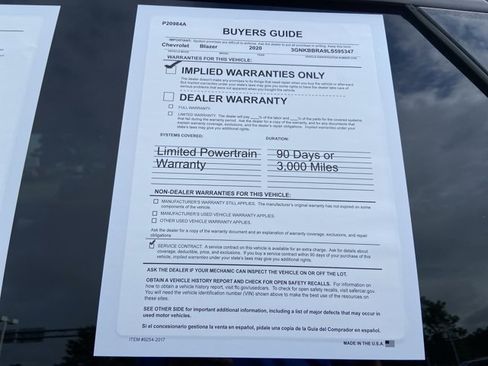 Used 2020 Chevrolet Blazer LT FWD image 5