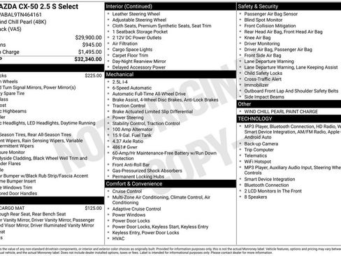 Certified 2026 MAZDA CX-50 AWD 2.5 S w/ Select Package image 2