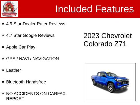 Used 2023 Chevrolet Colorado Z71 w/ Z71 Convenience Package 2 image 4