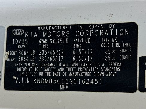 Used 2016 Kia Sedona LX w/ LX Convenience Package FWD image 12