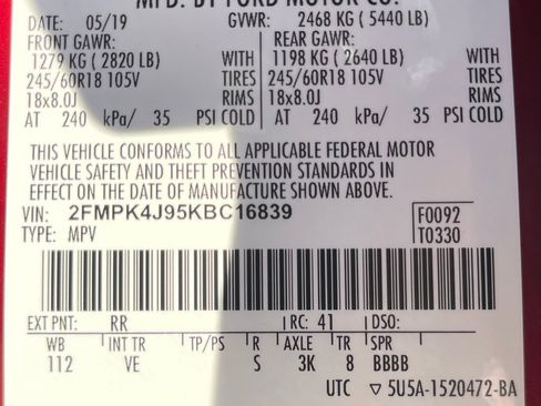 Used 2019 Ford Edge SEL w/ Equipment Group 201A image 37