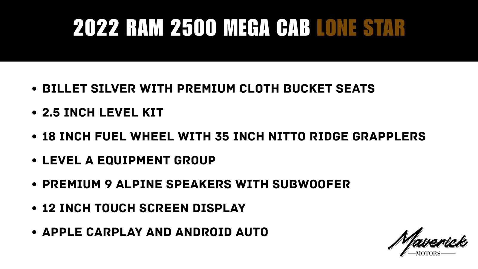 Used 2022 RAM 2500 Lone Star w/ Level A Equipment Group AWD/4WD image 2