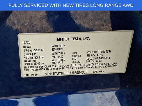 Used 2021 Tesla Model Y Long Range AWD/4WD image 27