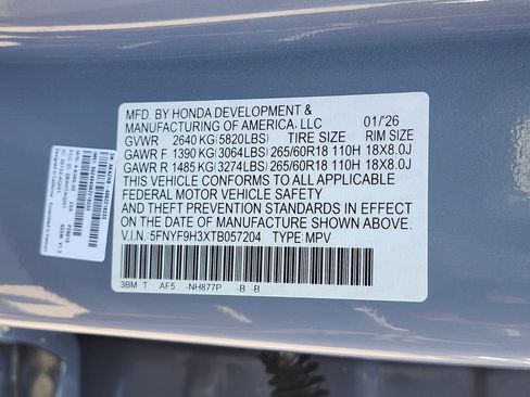 Used 2026 Honda Passport RTL image 32