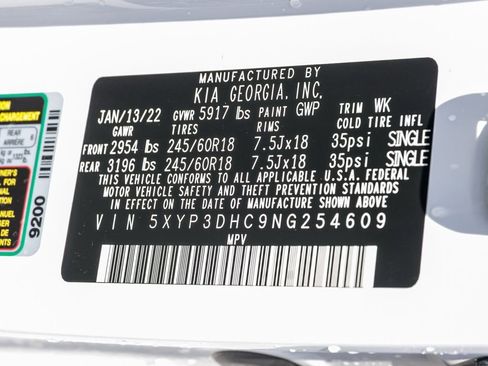 Used 2022 Kia Telluride EX AWD/4WD image 35