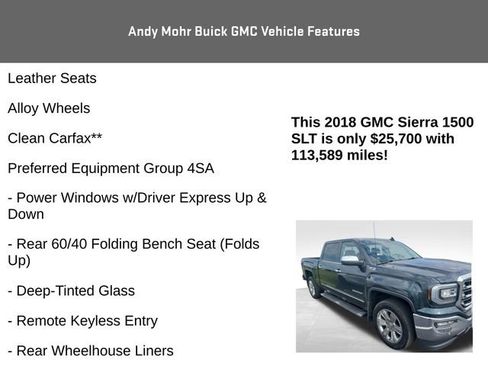 Used 2018 GMC Sierra 1500 SLT AWD/4WD image 4